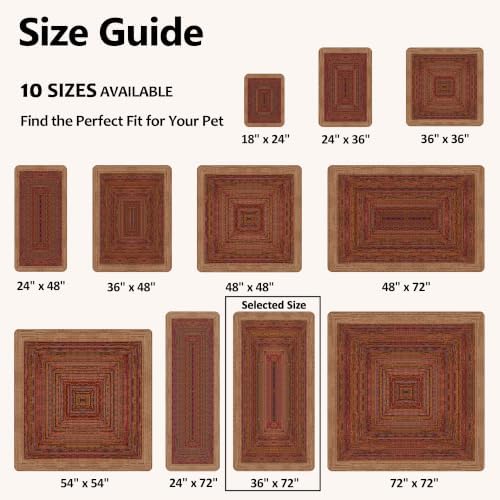 Washable Pee Pads for Dogs 36"x72" 2 Pack Reusable Puppy Potty Pad