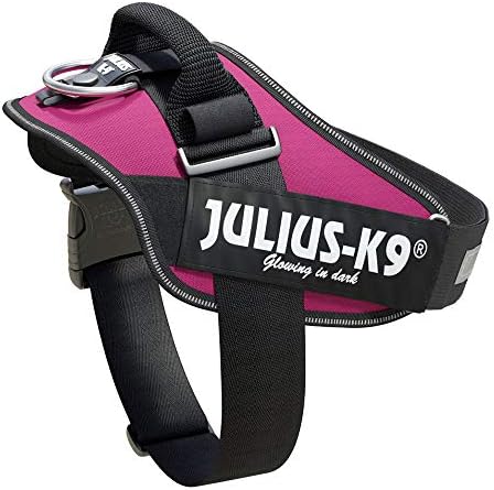 Julius-K9, 16IDC-DPN-1, IDC Powerharness, Dog Harness, Size: 1, Dark Pink