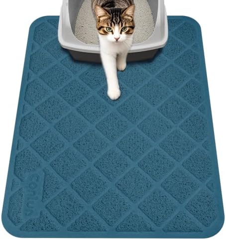Conlun Cat Litter Mat Litter Trapping Mat, 24" x 17" Navy