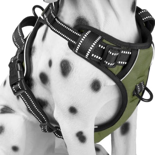 PoyPet No Pull Dog Harness Small, Reflective Vest with Front Clip & Handle