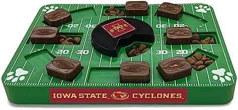 Pets First NCAA Iowa State Cyclones Puzzle Toy, Puzzle Treat Dog Toy, Interactive Dog Treat Toy, Dog Puzzle Feeding Slow Toy