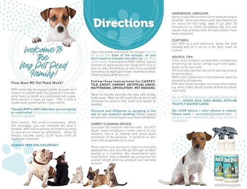 My Pet Peed - Pet Stain & Odor Remover (32oz Spray Bottle)