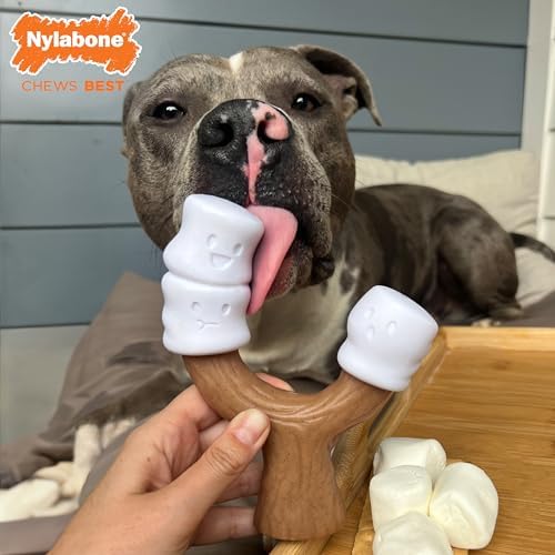 Nylabone Strong Chew Marshmallow Stick Dog Chew Toy, Large