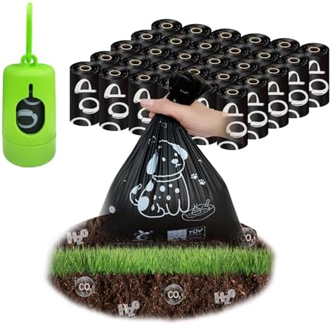 Biodegradable Dog Poop Bags 13×9in 450 count with Free Dispenser