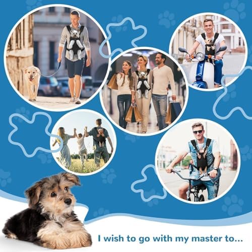 YUDODO Pet Dog Carrier Backpack Adjustable Front Carrier for Small Dog Cat