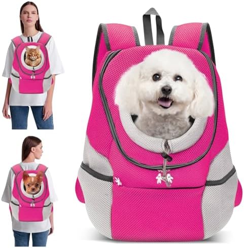 PETCUTE Dog Backpack Carrier Cat Carrier Pet Travel Carriers for Small Dogs and Cats Pet Travel Backpack