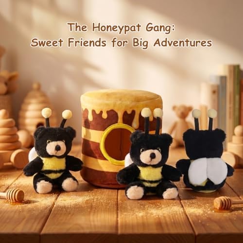 Hollypet Squeaky Hide and Seek Dog Toys for Small and Medium, Honey Pot