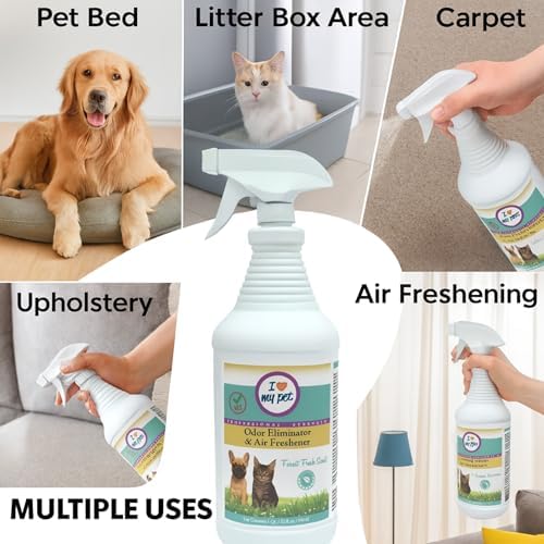 I Love My Pet Odor Eliminator Spray, Large 32 oz, Forest Fresh Scent
