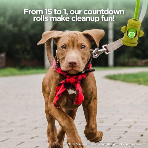 The Original Poop Bags® Countdown Rolls, Dog Poop Bags, 960 Counts Dog Bags, 38% Plant Based & 62% PE Dog Bag, Poop Bag, 9x13 Inches Doggy Poop Bags, Unscented Dog Waste Bags