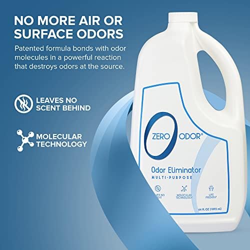 Zero Odor Multi-Purpose Odor Eliminator, Fabric & Room Deodorizer, 2-Pack
