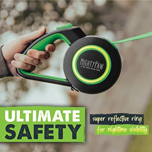 Mighty Paw Retractable Dog Leash, Heavy Duty for Small, Medium & Large Dogs