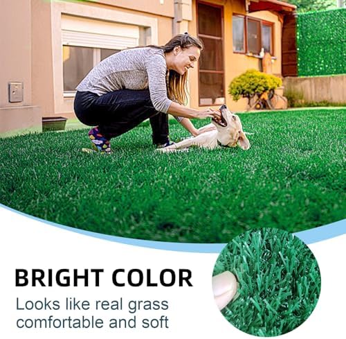 Dog Grass Pee Pad for Training, 33"x 20.6" Reusable Washable Replacement Artificial Grass for Potty Tray, Indoor/Outdoor Turf Grass, Realistic Fake Grass for Dogs (Pack of 2)