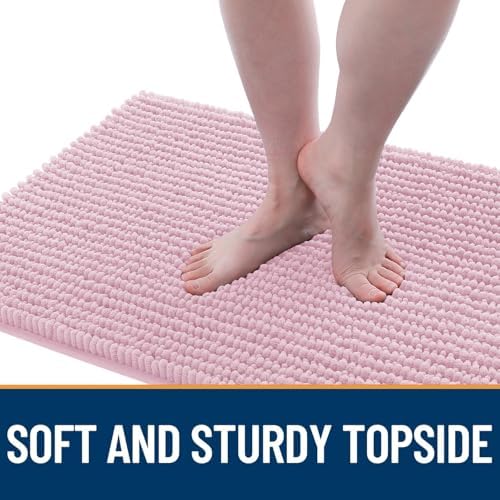 OLANLY Dog Door Mat for Muddy Paws 59x24, Extra Absorbent Chenille Mud Mat