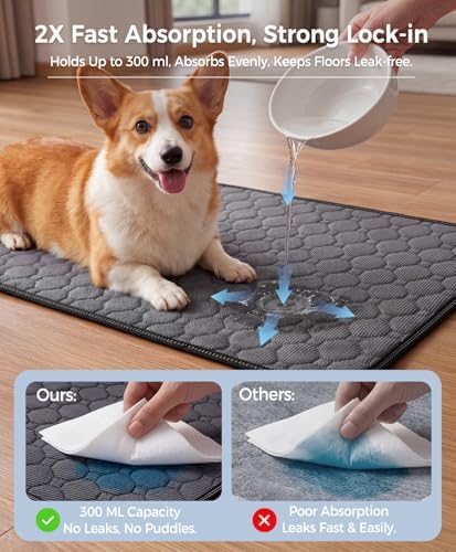 Doglike Washable Pee Pads for Dogs – Reusable Puppy Training Pads (2 Pack)