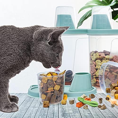Citylife 3 PCS Pet Food Container Airtight 1.8 LB Plastic Cat Food Container for Dry Food Small Dog Food Containers with Pour Spout Birds Food Dispenser