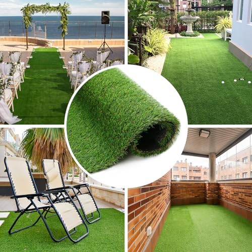 GLOBREEN 2'X6' Artificial Turf Runner Rug, Thick Grass Pads for Dogs Potty