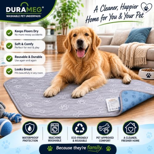 Washable Puppy Pads 36x36, 2 Pack Reusable Dog Pee Pads Pet Training Pads