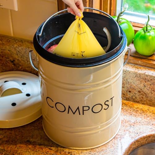 Certified Home Compostable Dog Poop Bags, 120 Plant Based Bags (8 Rolls)