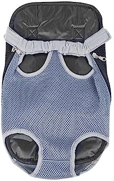 Leconpet Pet Carrier Backpack, Legs Out Adjustable Pet Front Cat Dog Carrier Backpack, Easy-Fit Dog Travel Backpack Carrier for Hiking Camping for Small Medium Puppies Cats (XL, Light Grey)