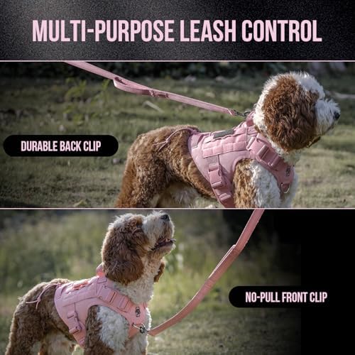 OneTigris Tactical Dog Harness Vest No-Pull Service Dog Vest for Large Dogs