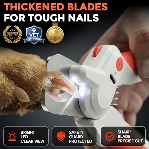 Dog Nail Clippers with LED Light: for Medium to Large Dogs Multi Blue