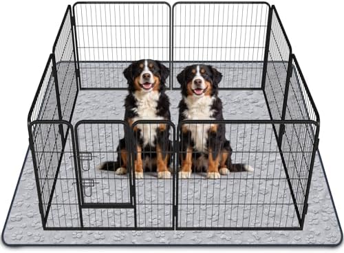 LOOBANI 2 Pack Extra Large Washable Pee Pads for Dogs 72"x72", Gray