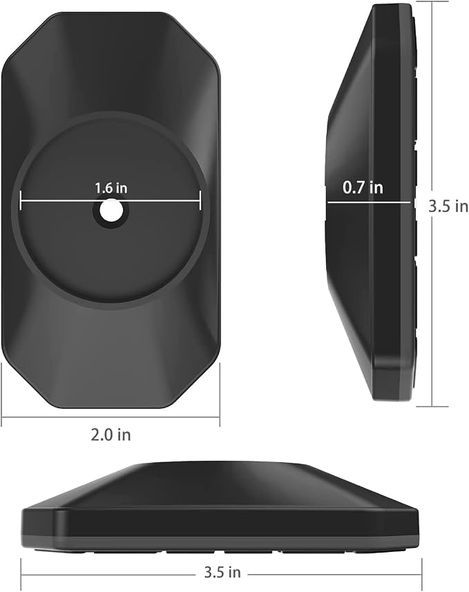 ICERO - Baby Gate Wall Protector - Protect Walls & Doorways from Pet & Dog Gates - for Child Pressure Mounted Stair Safety Gate- 8 Pack, Black
