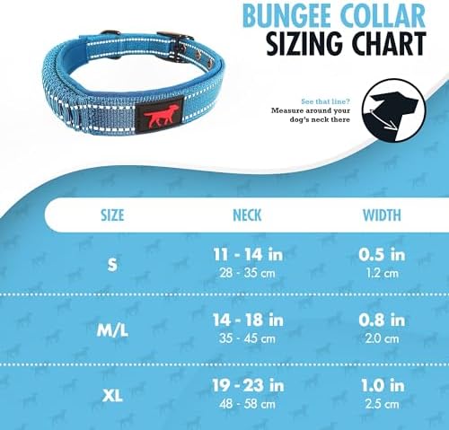 Tuff Pupper Heavy Duty Dog Collar with Handle | Ballistic Nylon Heavy Duty Collar | Padded Reflective Dog Collar with Adjustable Stainless Steel Hardware | Convenient Sizing for All Breeds