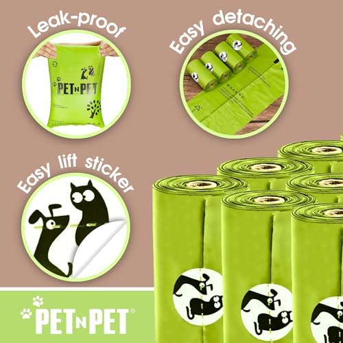 Pet N Pet Poop Bags for Dogs, 120 Count, Plant Based Thick Roll