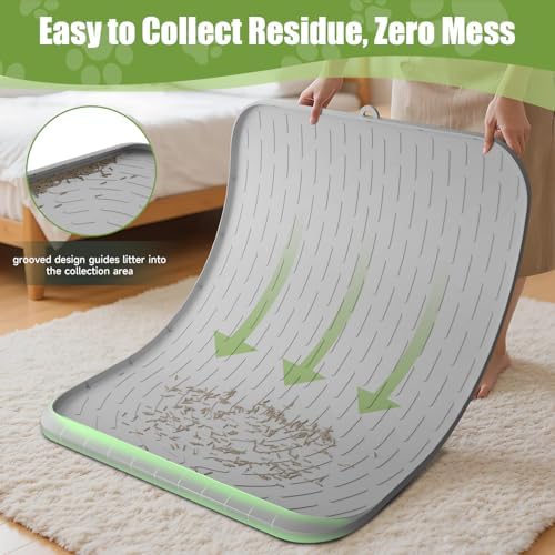 Cat Litter Box Mat, 40" x 28" Extra Large Cat Litter Mat