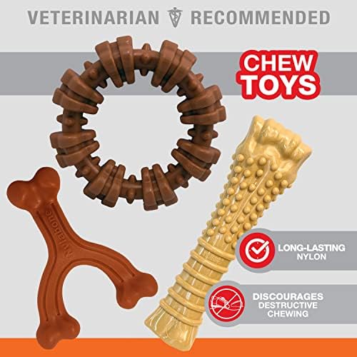 Nylabone Power Chew Customer Favorites Dog Chew Toys, 3 Count, Large