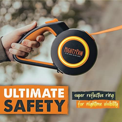 Mighty Paw Retractable Dog Leash, for Large Dogs, 50-110 lbs, Auto-Locking