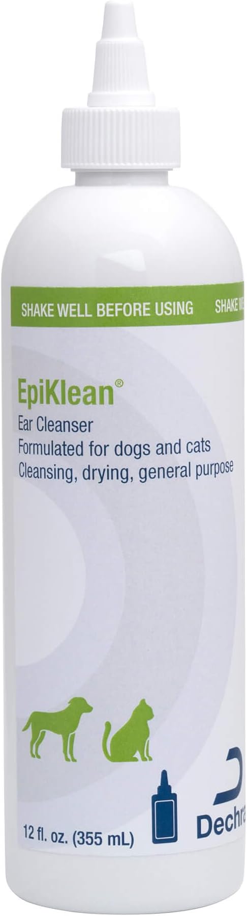 EpiKlean® Ear Cleanser for Dogs and Cats, 12 Fl Oz | Cleansing, Drying, General Purpose; Packaging May Vary