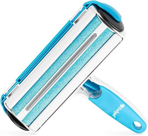 BOSHEL Pet Hair Remover for Laundry - Lint Roller for Pet Hair - Dog Hair Remover with Hair Base - Pet Fur Remover with Comfy Rubber Handle - Easy Clean Pet Hair Remover Roller for Couch