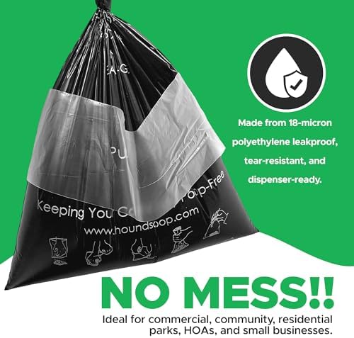 800 Ct XL Pull-Strap Header Dog Waste Bags for HOA Stations