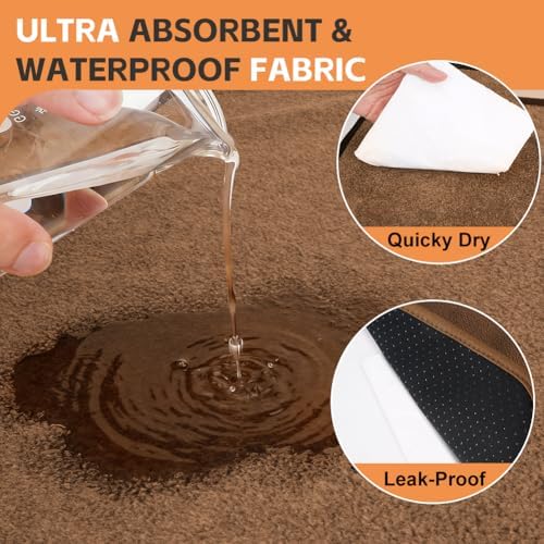 Washable Pee Pads for Dogs, Extra Large Reusable Dog Pee Pad, Waterproof Pet Mat, Dog Playpen Mats for Puppy Training Whelping Playpen Pads