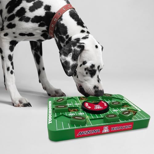 Pets First NCAA University of Arizona Large Puzzle Treat Toy for Dogs - Interactive Slow Feeding Toy, New Large Size