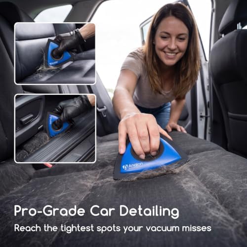 Analan Mini Pet Hair Remover for Car Detailing Dog Hair Tool(Royal Blue)