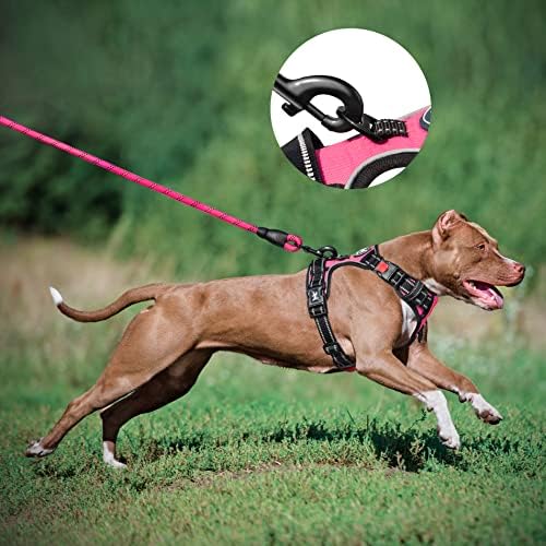PoyPet Dog Harness and Leash Set, No Pull Vest with Front Clip and Handle