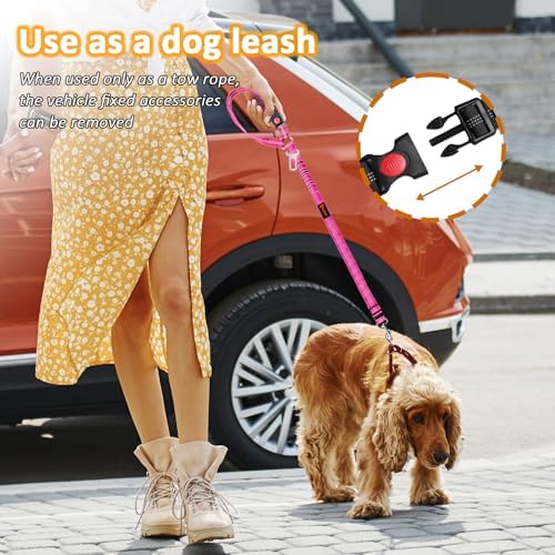 Laqibak Removable Dog Seat Belt Harness for Car, 3 in 1 Pet Seatbelt Leash