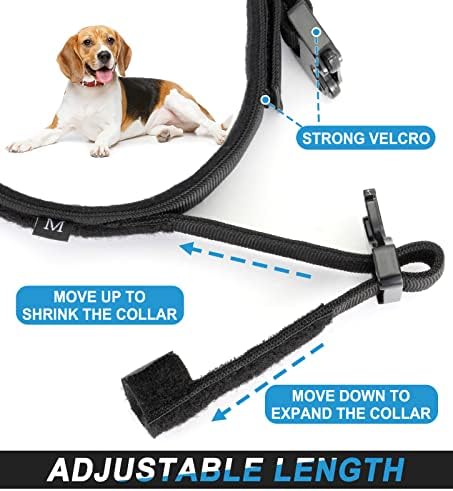 Tactical Dog Collar with USA American Flag - Military Dog Collar Thick with Handle - Heavy Duty Nylon K9 Collar Adjustable Metal Buckle for Medium Large Dogs M Chew Proof with 2 Patches