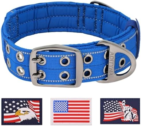 ADITYNA Heavy Duty Dog Collar for Medium Dogs with Traffic Handle