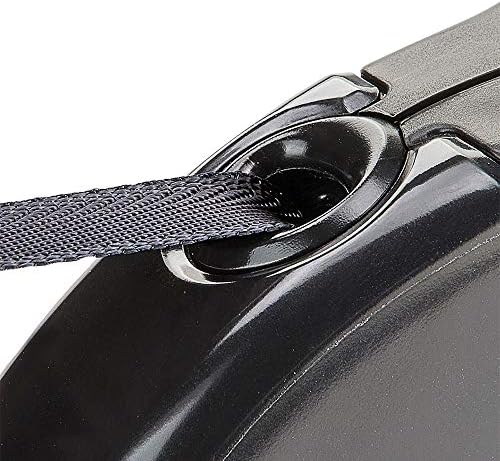 Ferplast Retractable Dog Lead Extendible Dog Leash Amigo Tape M, Extending Tape, 5 m, max 25 kg, Black