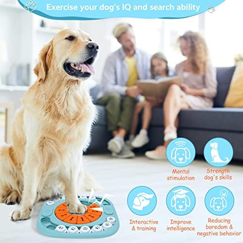 FOXMM Dog Puzzle Toys,Interactive Treat Puzzle Dog Toy for IQ Training