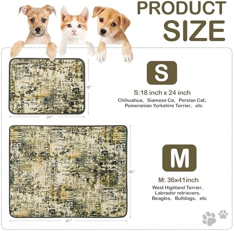 Qeils Washable Pee Pads for Dogs, Reusable Puppy Pads 36"x 41" 2 Pack