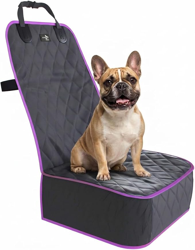 Active Pets Dog Car Seat Cover, Waterproof Front Seat Protector for SUV Truck Sedan, Pet Safety Travel Comfort System with Universal Fit, Pink