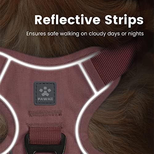 Pawaii No Pull Dog Harness with Pet ID Tag, Reflective Vest