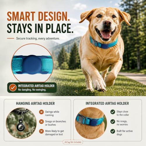 Tactical Dog Collar with Handle, Heavy Duty Nylon for Large Dogs