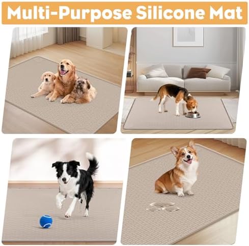 50" x35" Pee Pad Holder for Dog Puppy Pad Holder Khaki