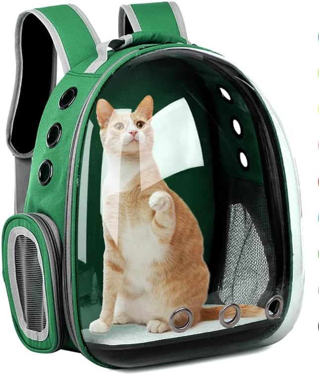 Soft Cat Carrier Backpack with Hole- Lightweight Dog Bag Carrier for Pets, Breathable Hard Cat Carrier for Travel